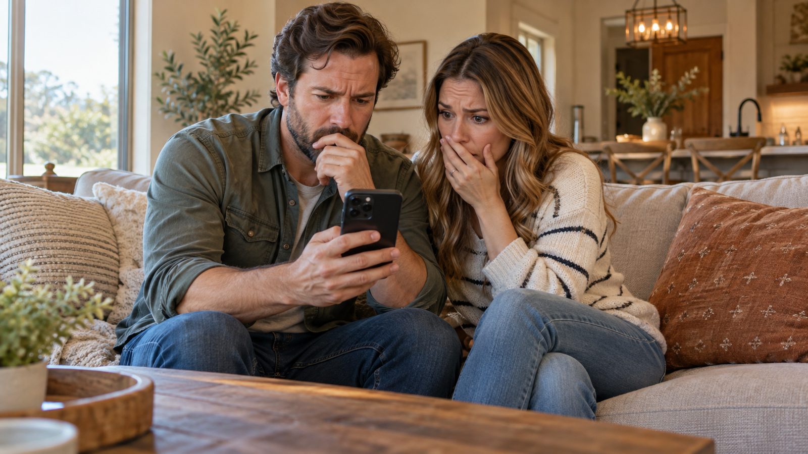 Power To Choose In Texas: How To Compare Electricity Plans And Rates 3 A Texas couple surprised by a high electricity bill on a phone
