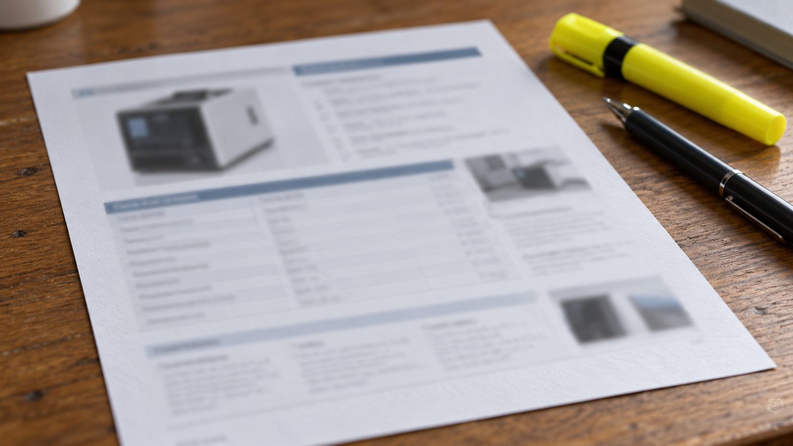 Power To Choose In Texas: How To Compare Electricity Plans And Rates 2 A printed fact label with a highlighter and pen, ready to check line by line