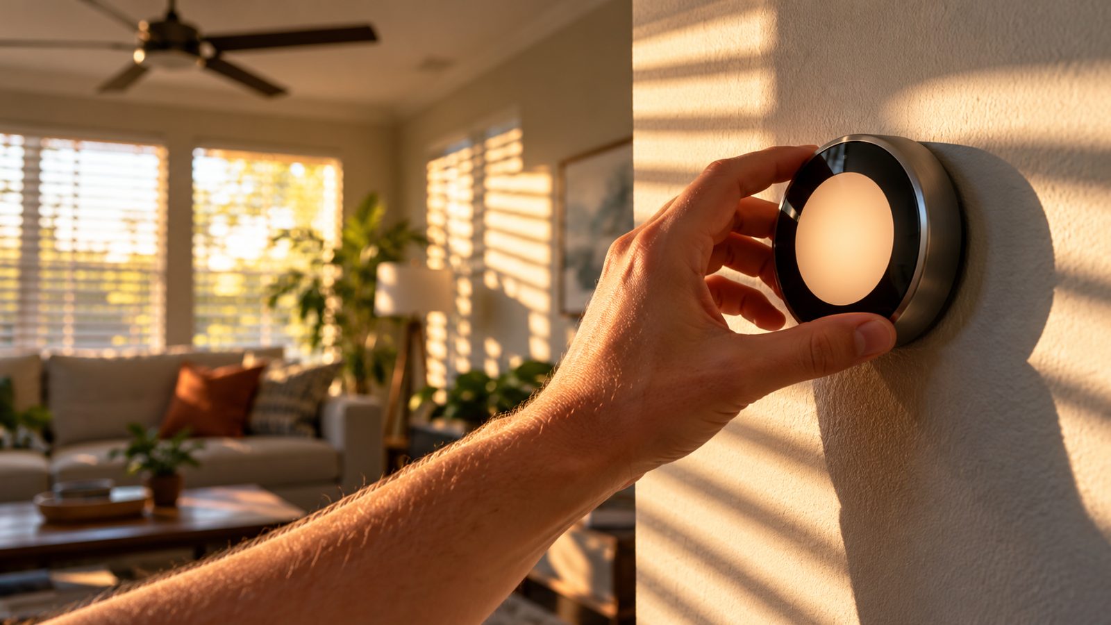 Cheapest Electricity Rates Houston Texas | Compare Bills 2 Adjusting a smart thermostat on a hot Houston afternoon